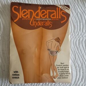 Vintage‎ Slenderalls Underalls Pantyhose Control Top Panties Support Leg